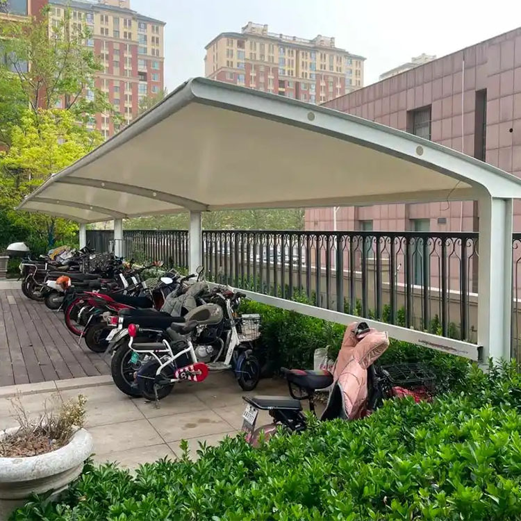 策勒县膜结构电动车棚